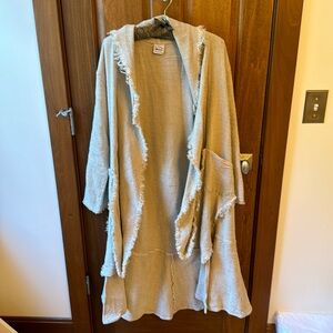 La Bottega di Brunella jacket. Combination of linen and cotton